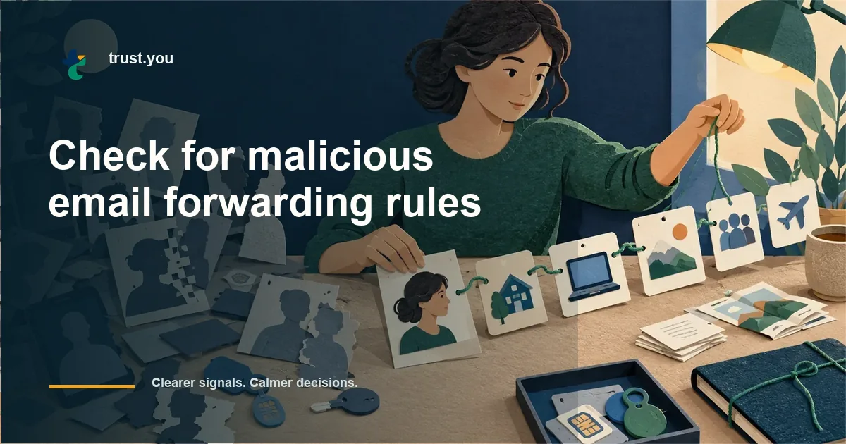 Illustrated guide to check for malicious email forwarding rules