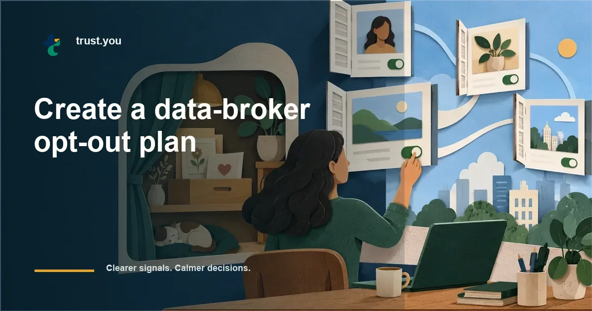 Illustrated guide to create a data-broker opt-out plan