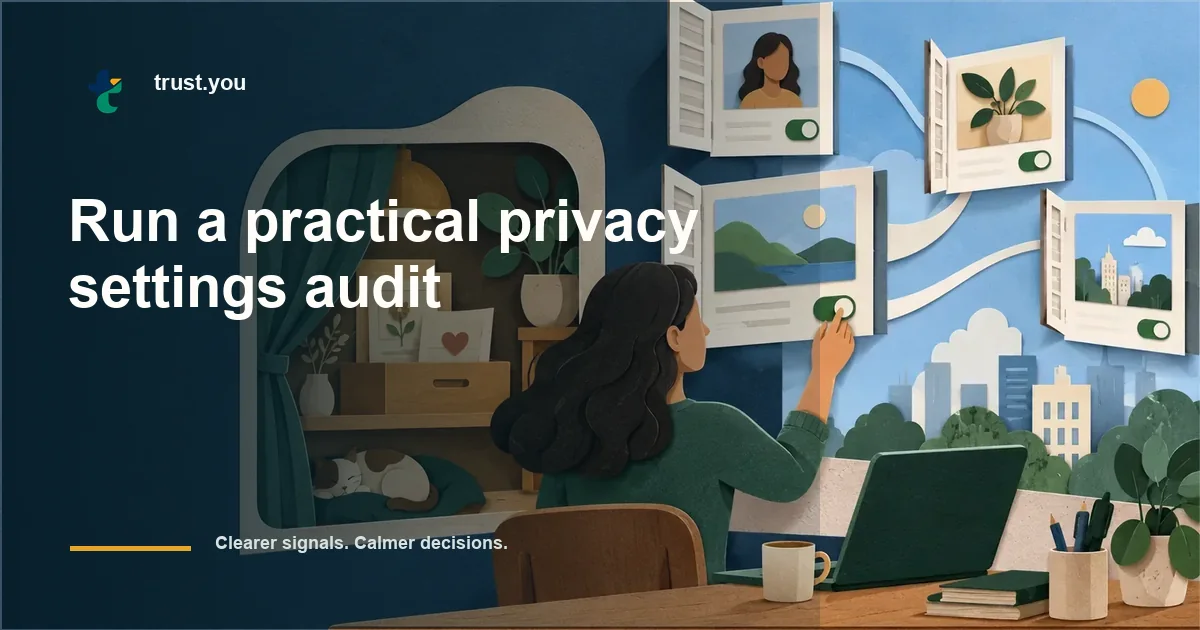 Illustrated guide to run a practical privacy settings audit