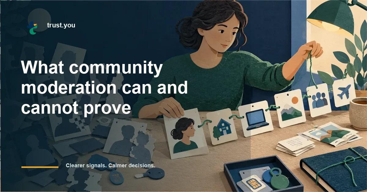 Illustrated guide to what community moderation can and cannot prove